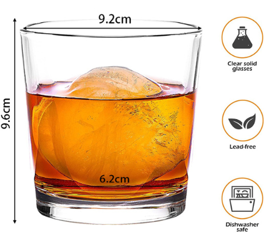 Unique FUJI Mountain Shaped Transparent Glass Drinking Water Cup