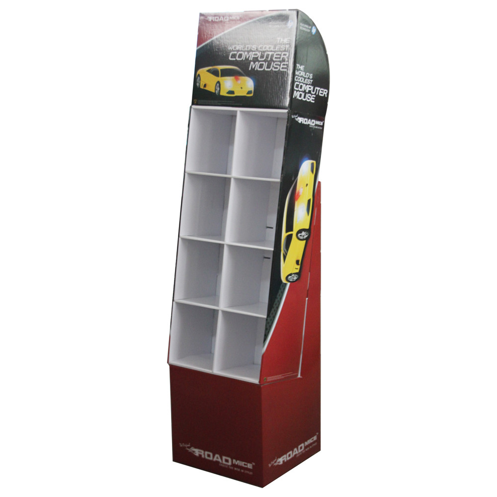 Customized Corrugated Cardboard Display Stands For Mouse / Keyboard
