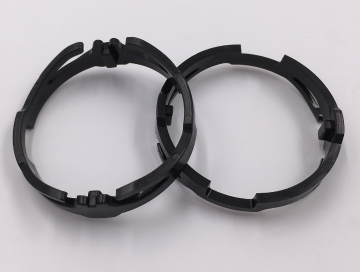 Precision PC Electric Injection Molding Black Cicled Rings Assebmly EDM Finish