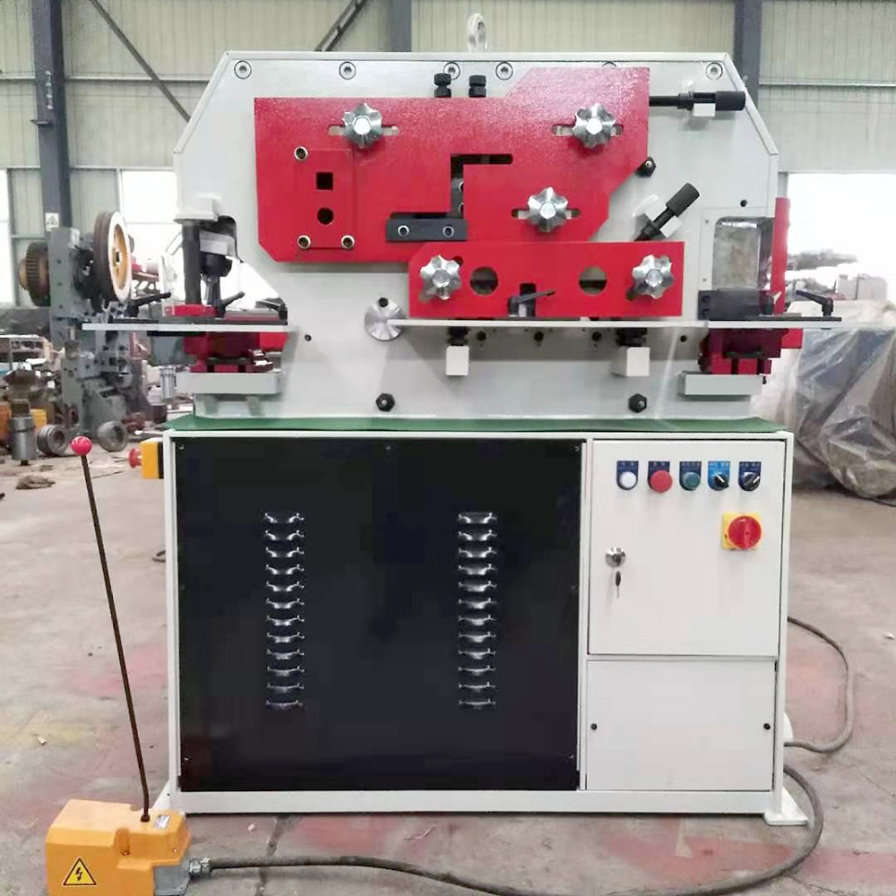 90 Ton Small Hydraulic Ironworker Q35y-20 Punching Shearing Machine Angle Iron Shear