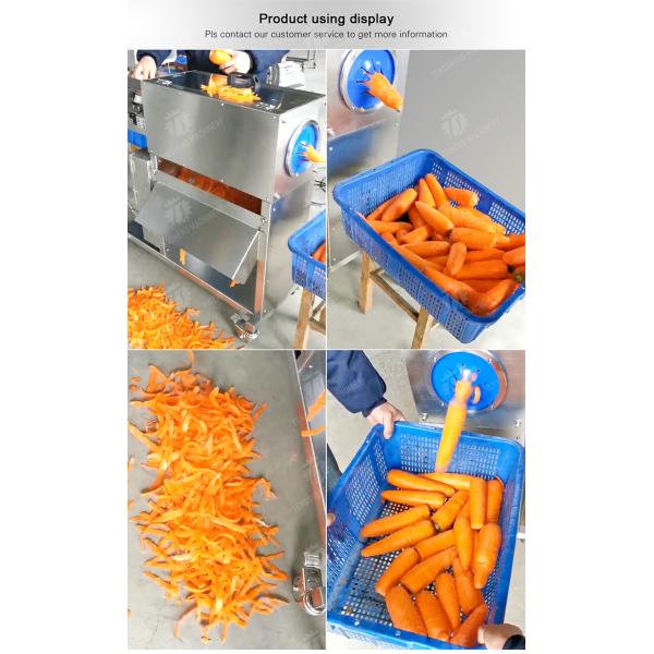110KG Factory direct 304 stainless steel carrot peeler vegetable processing canteen factory