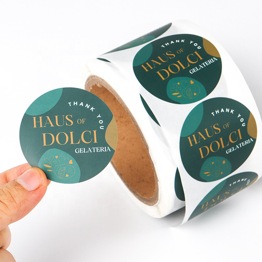 Glossy Adhesive Bottle Paper Sticker Labels For Skincare Products