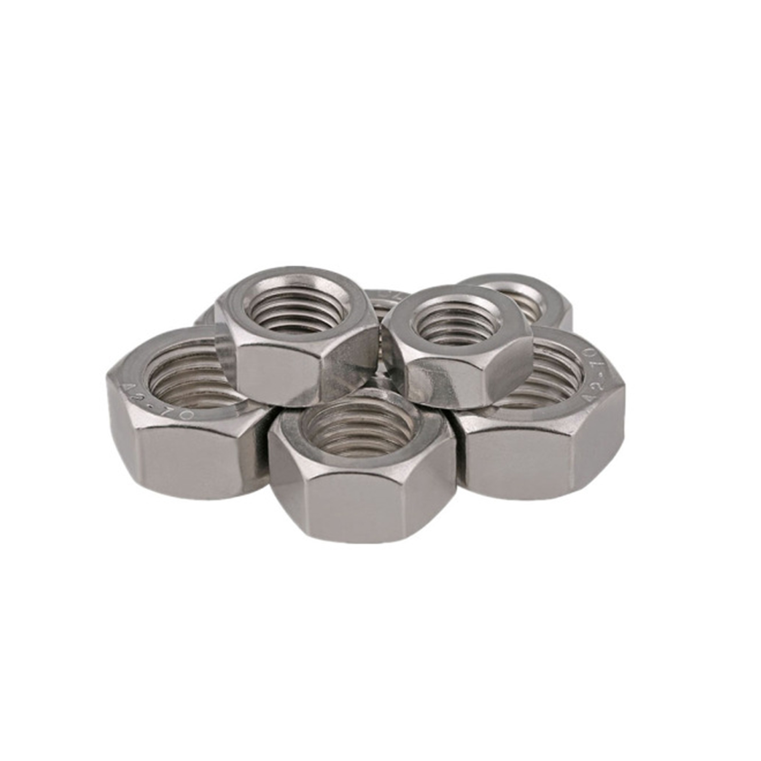 JISB1181 A2 70 Coarse Thread Stainless Steel Hex Nuts M3-M20 Nut Customizable and Nuts