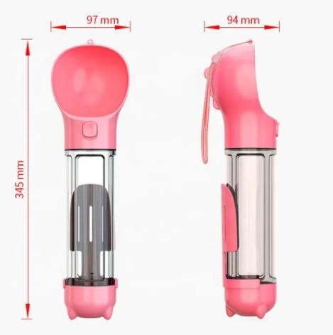 Multifunctional Portable Dog Water Bottle Leakproof Retractable Lightweight Pet