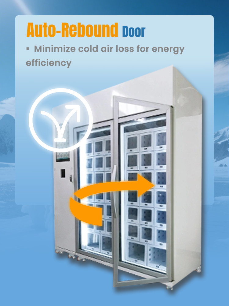 Customize Sticker Locker Vending Machine With Cash Payment System R290 Refrigerant