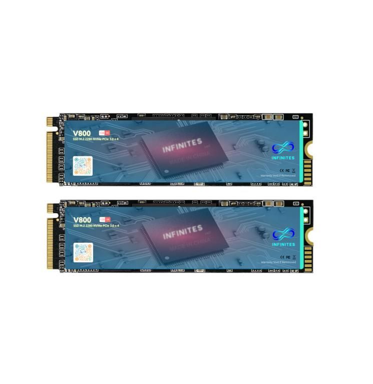 128GB High-Capacity Nvme 2280 Solid State Drive (SSD) M. 2 SATA Pcle3.0 X 4 Speeds R/W 7455MB/S ~ 6847MB/S