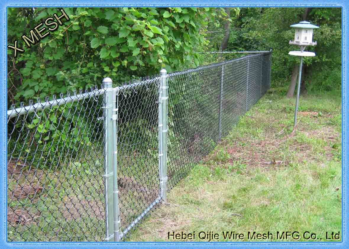 galvanized chain link fence