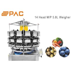 Automatic 14 Heads Multihead Combination Weigher IP65 Certificate