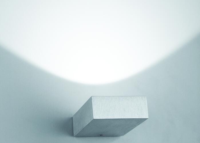 High Power Square Indoor LED Wall Lights for Homes 1W 3W CRI80 Energy Star / RoHS
