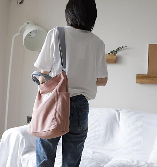Korean Canvas Shoulder Bag Zipper Luxury Women Bags Designer Women Messenger Bag Female Simple Handbag Letter Printing tote