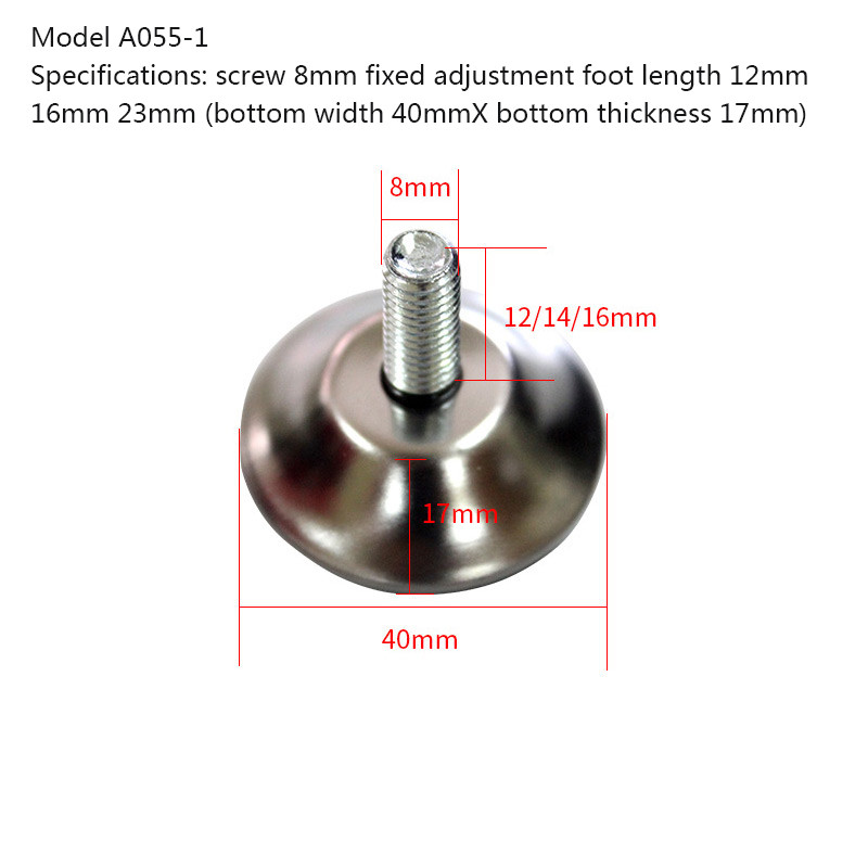 Office Furniture Adjustable Table Legs Foot Pad Non Slip Heightening Support Foot