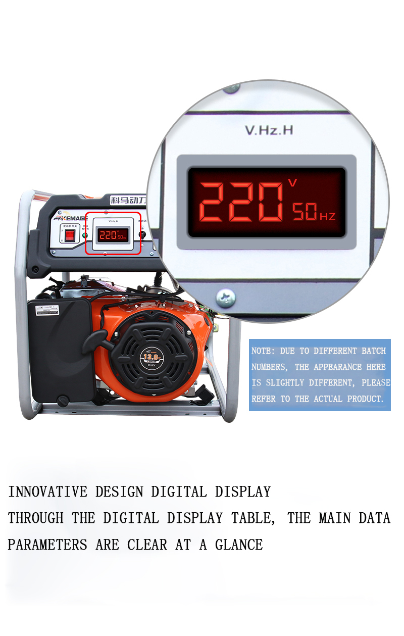 HN Model Gasoline Power Generators 4800-4KW Single Phase Gasoline Generator