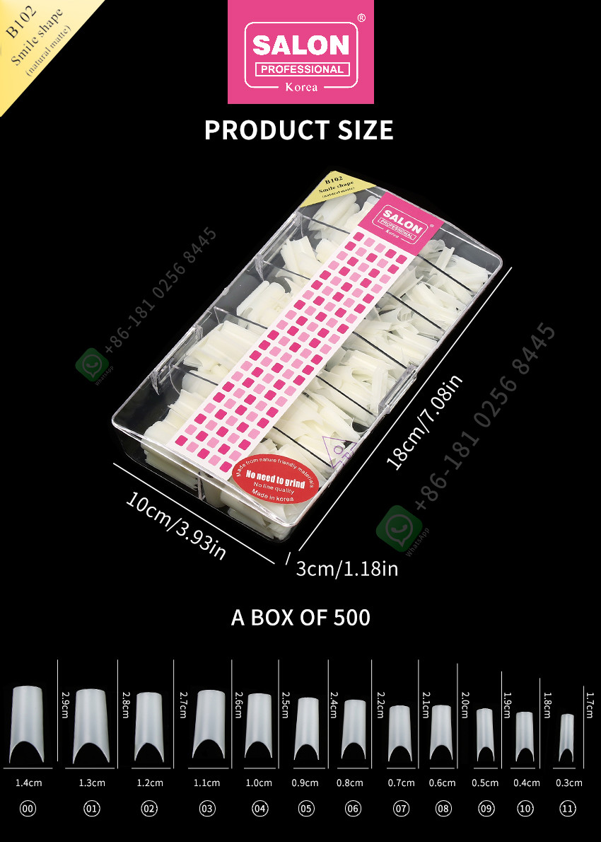 Professional ABS Full Cover Gel Artificial Nail Long Square Press On Nails For Perfect Nails Extensions
