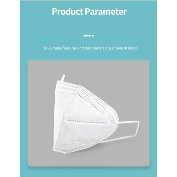 CE FFP2 EN149 15.5*12.5cm N 95 Respirator Mask