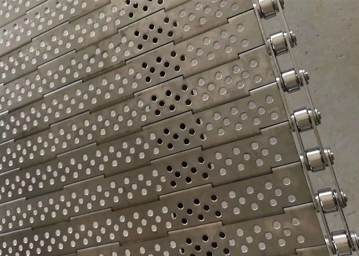 Food Grade Chain Mesh Conveyor Belt High Temperature And Alkali Resistant