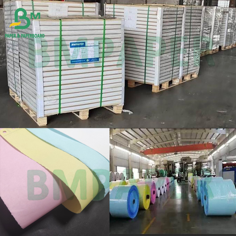 White Canary Pink Blank Carbonless Paper CFB NCR Paper For Laser Inkjet Printer