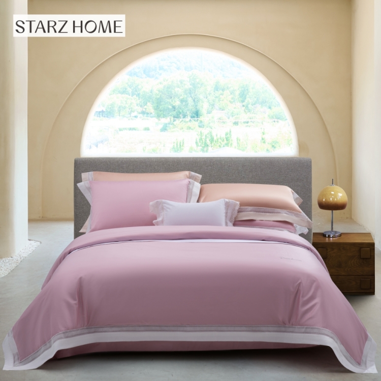 Hotel 3-4kg Jacquard Cotton Bedding Set with 100% Cotton Pillow Case and Soft Texture