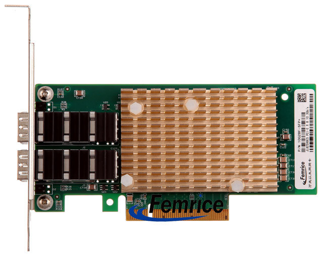 Femrice 10Gbps Dual Port Gigabit Ethernet PCI Express x8 Server Adapter Intel 82599ES Chip SFP+ Slots Network Controller