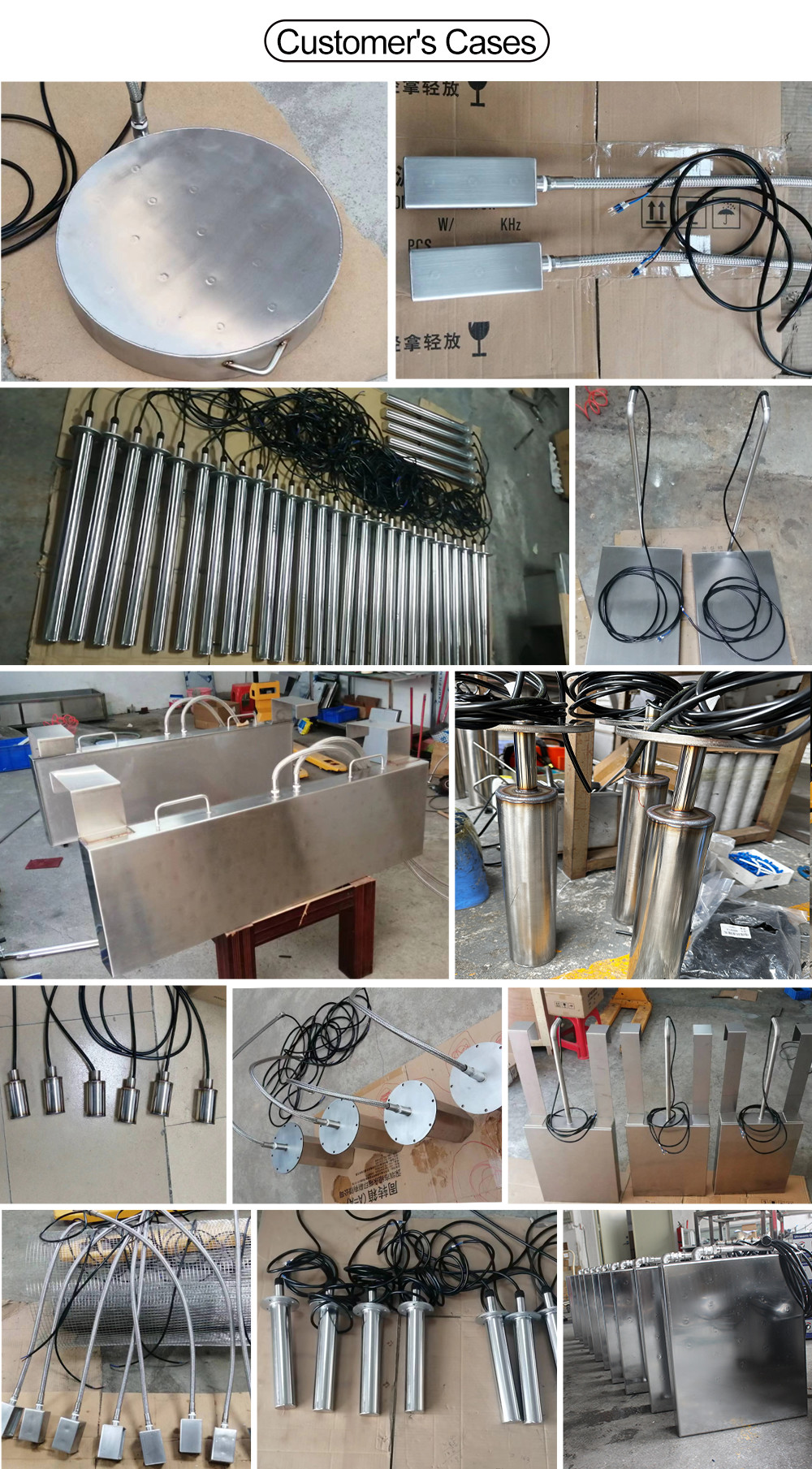 Submersible Stainless Steel Ultrasonic Cleaner Frequency 40 KHz For Gun Rust