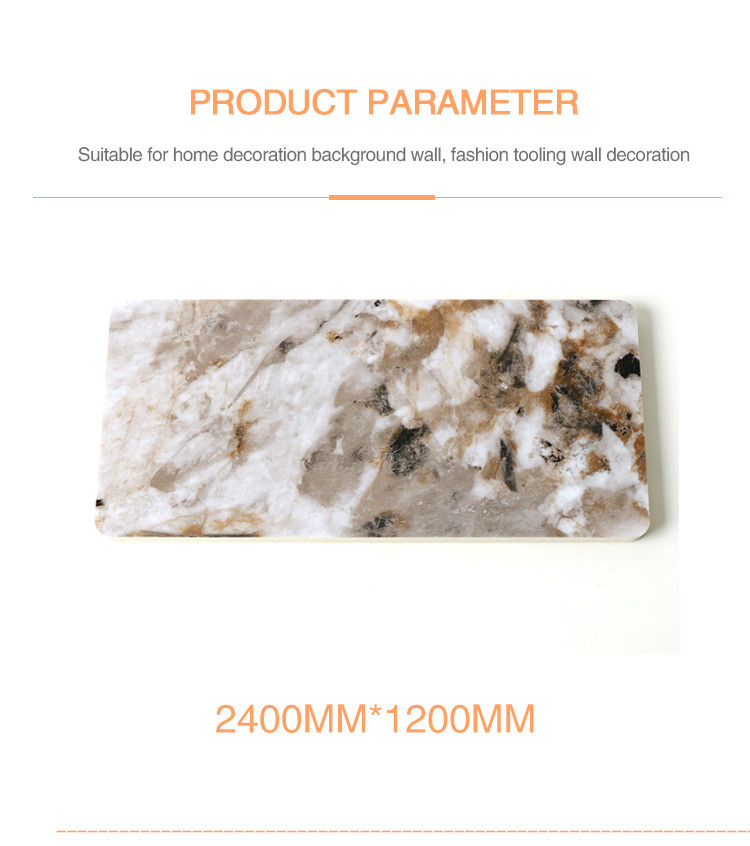 Fireproof Marble Interior Decorative Wall Panel Anti Static