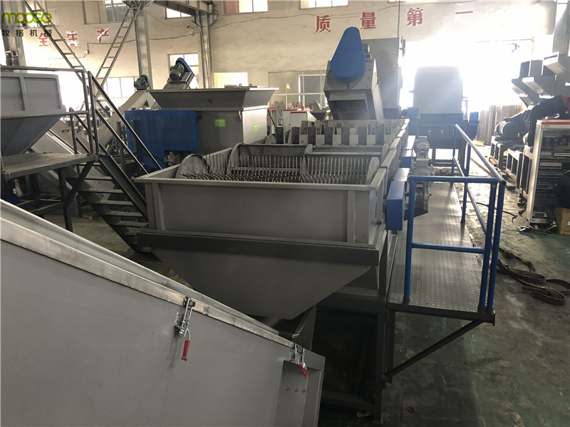 Prewasher Plastic Film Recycling Machine 3000kg/H Agricultural LDPE Washing Line
