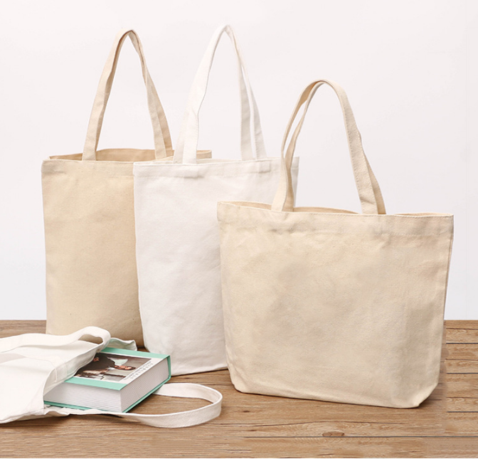 12OZ Digital Printed Eco Canvas Bags Lady Tote Shopping Bag