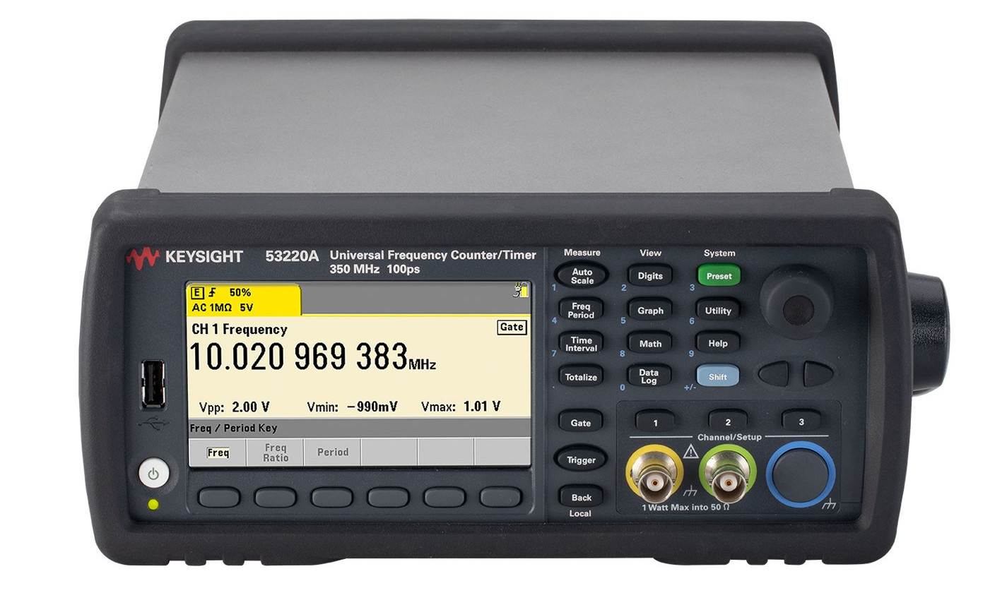 Keysight 53220A 350 MHz Universal Frequency Counter/Timer, 12 digits/s, 100 ps