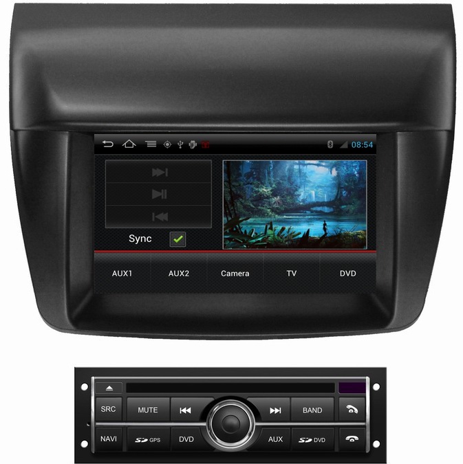 Ouchuangbo pure android 4.0 car GPS sat navi for Mitsubishi L200(Low) with S150 System 3G wifi SWC BT radio OCB-094-1C