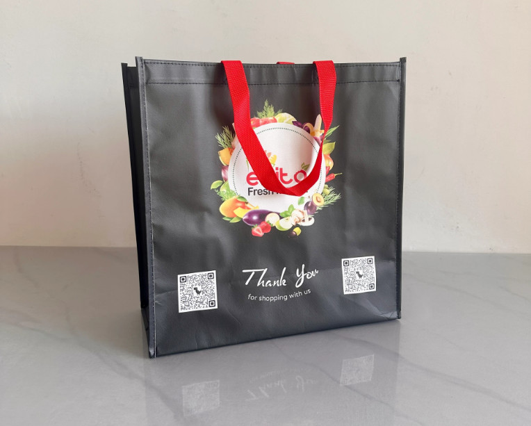 Printed Eco Grocery Printable Gift Reusable Recycled Non-Woven Laminate Promotional Custom Non Woven Shopping Tote Bag With Logo