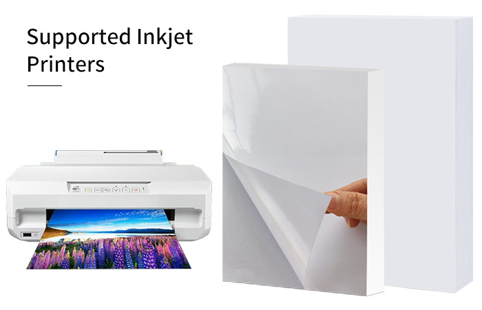 A3 A4 Glossy Photo Sticker Paper 90g High Glossy Single Side