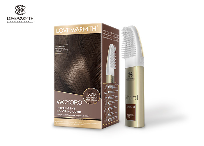 Botanical Extracts Intelligent Hair Dying Comb For Individuals Light Colored Hair