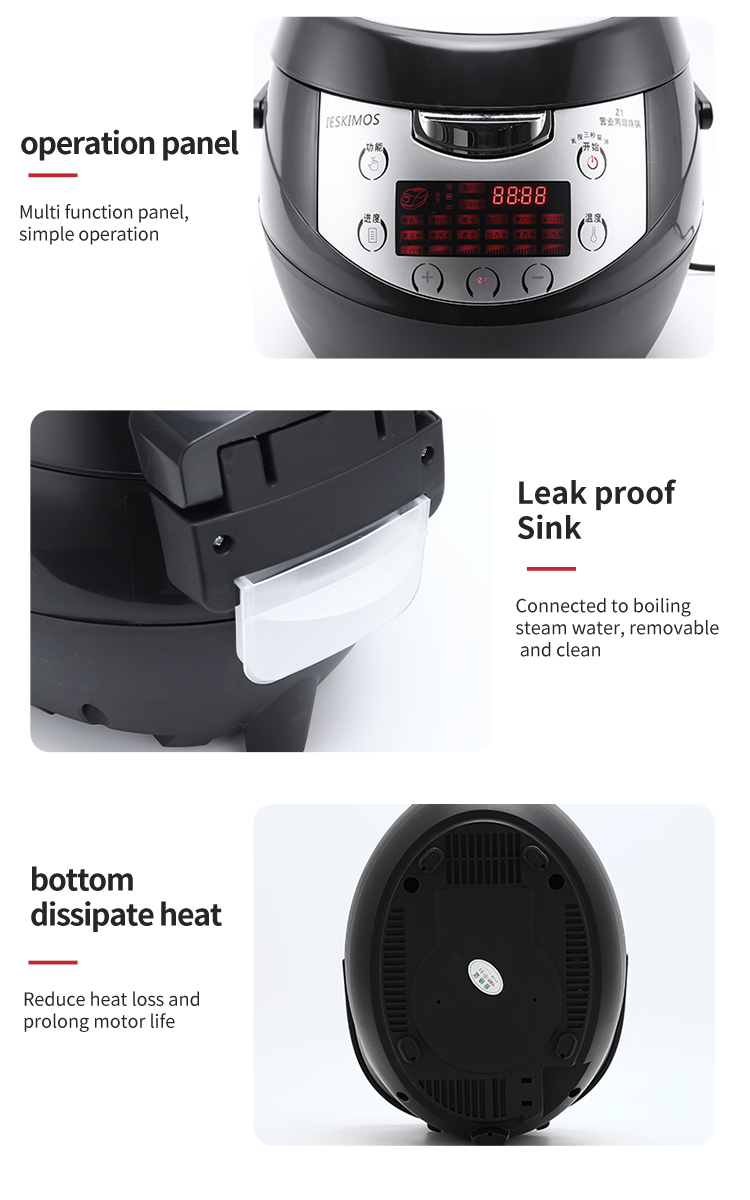 Electric Tapioca Pearl Cooker for Smart Cooking of Jelly/Pudding/Sago/Taro/Beans