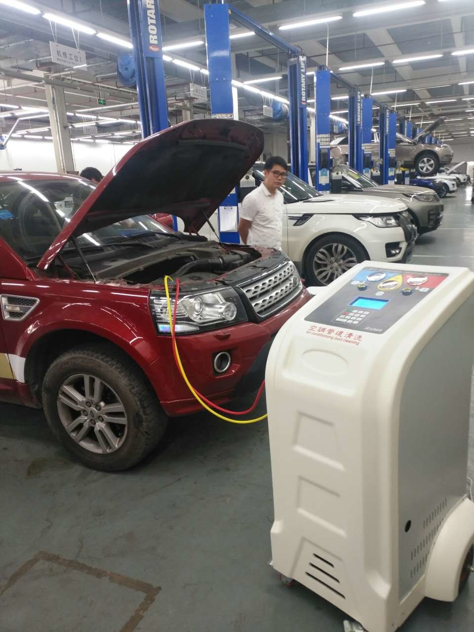 900W 1HP Pipe Cleaning Portable AC Recovery Machine 134a Automatically