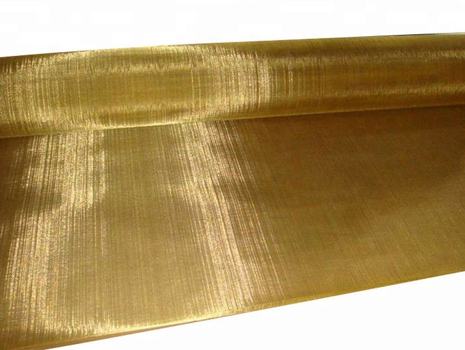 Non Magnetic 600mm Width 250mesh Copper Woven Wire Mesh For Computer Room