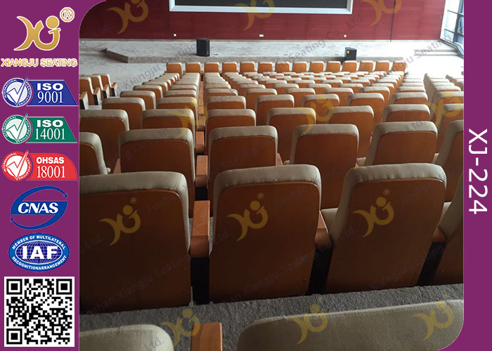 Damper Soft Closed Noise Free Auditorium Chairs Auditorium Furniture For School