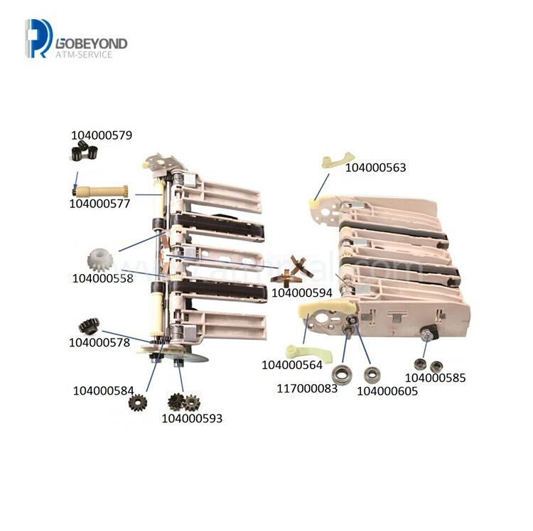 01750053977 ATM Parts CMD-V4 Clamping Transport Mechanism