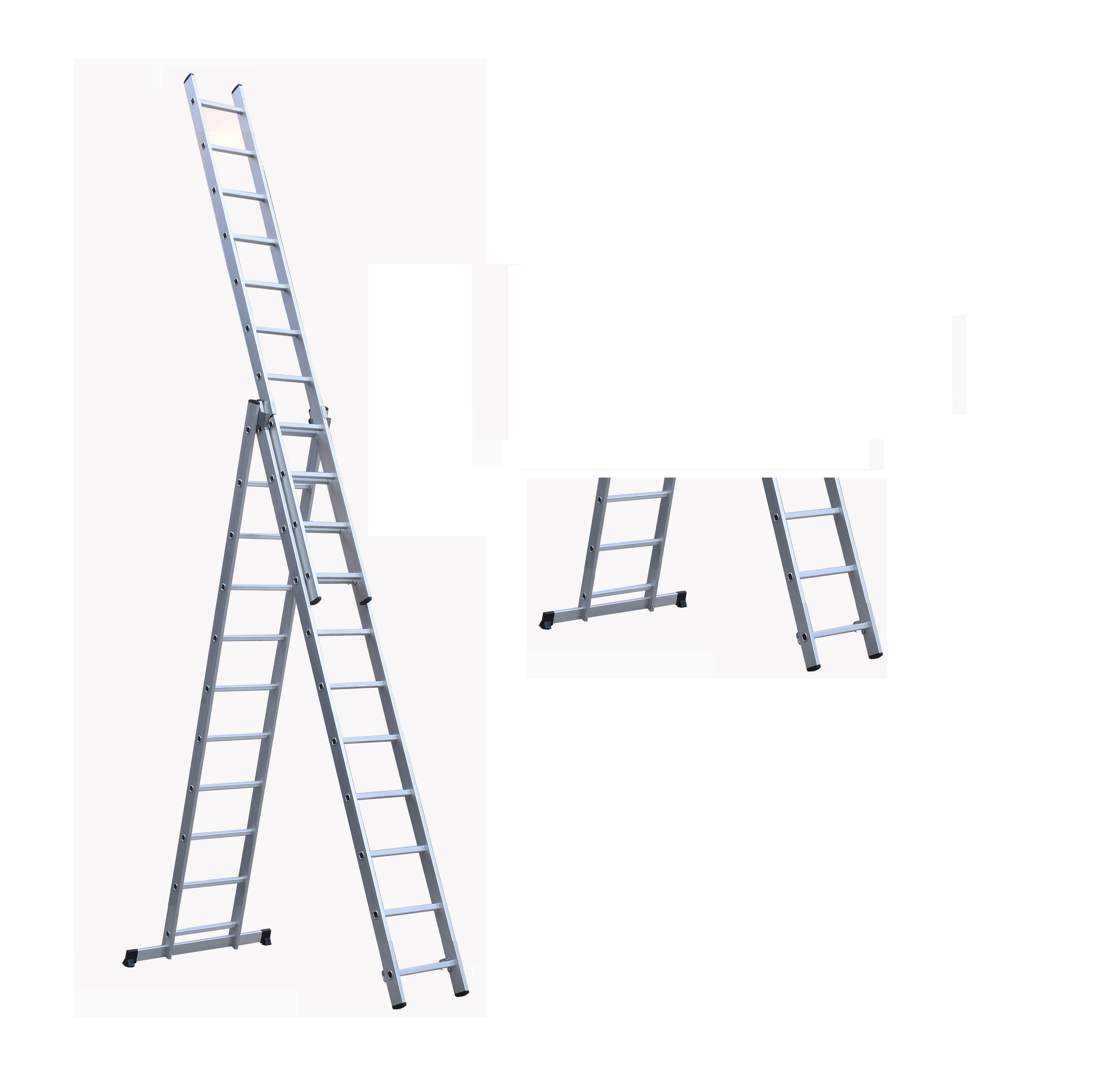 Compact Design Aluminum Extension Ladder 3x11 Easily Carried And Store