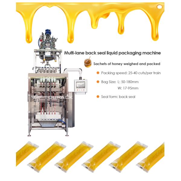 High Speed Multi Lane Ice Pop Candy Packaging Filling Sealing Automatic Popsicle Juice Multilane Liquid Paste Sauce Honey Stick Pouch Packing Machine