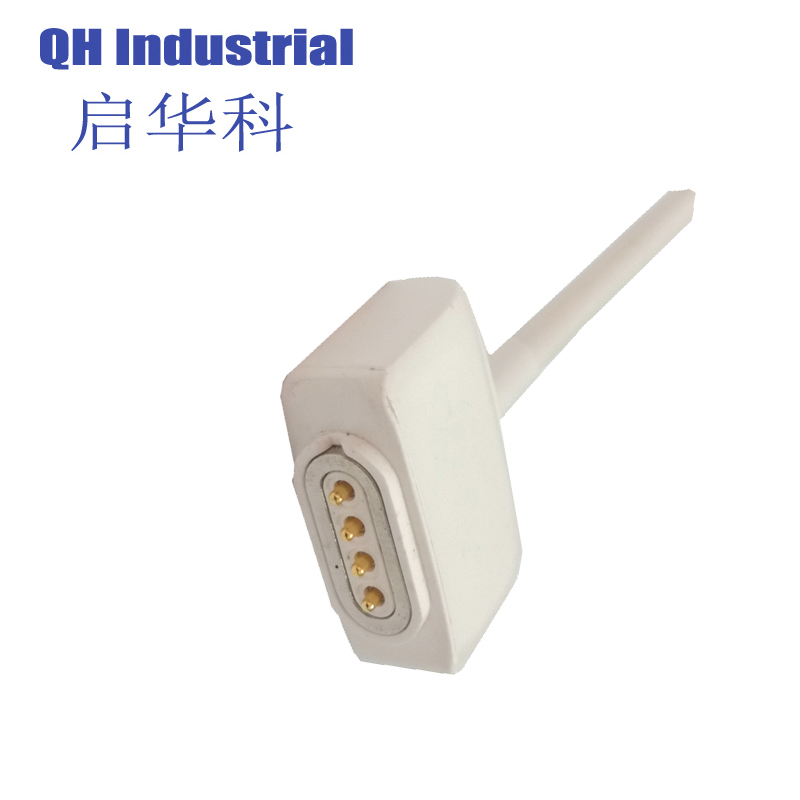 4Pin Czech Repubic Mobile Connector Magnetic Dc Power Charger Connector Spring Loaded Pogo Pin