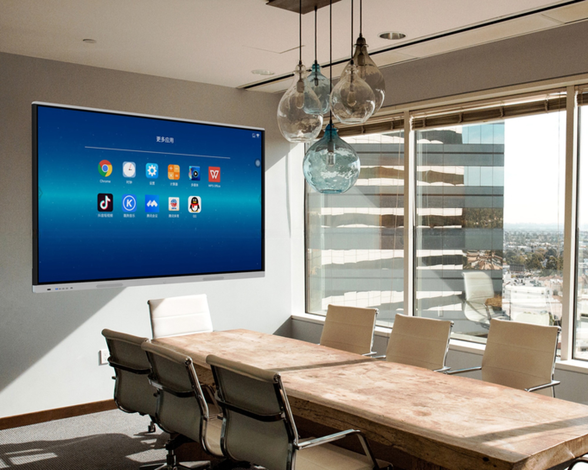 Android & Win10/11 OS 4K UHD 65" inch Wall LCD touchscreen monitor kiosk interactive panel