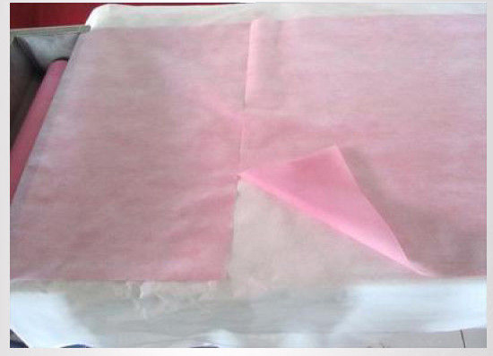 Waterproof Pink 60*80cm 60*100cm SMS Disposable Bed Cover Roll