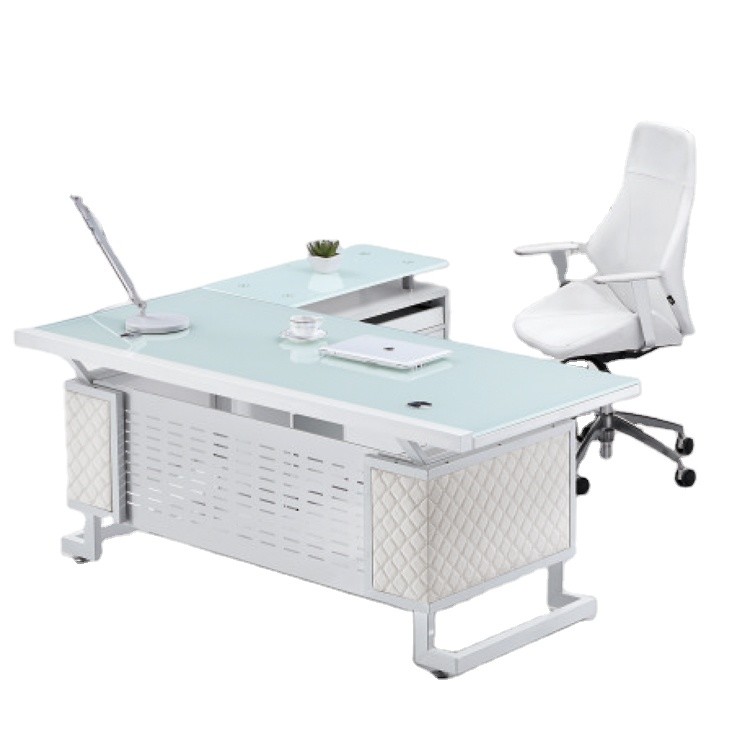 glass computer desk