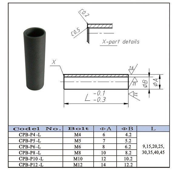 Precision Mold Components Kcf Ceramic Sleeve For Nut Welding
