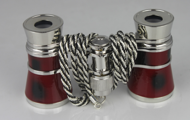 28mm Optics 3X25 Binoculars Opera Glasses Antique Style Telescope With Handle