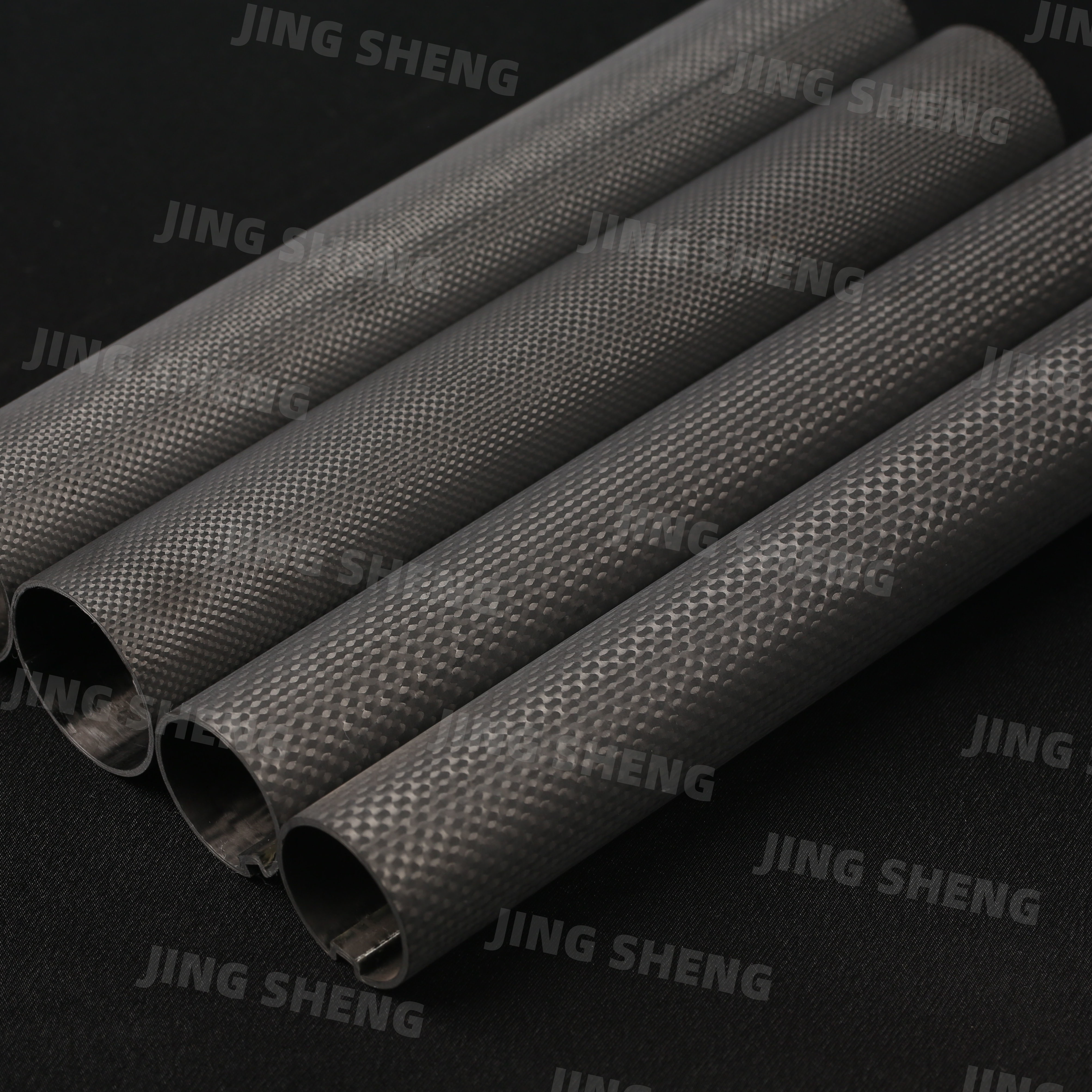 3K Brushed Finish Twill Carbon Fiber Tubing - Lightweight, Durable, Abrasion Resistant, High Performance