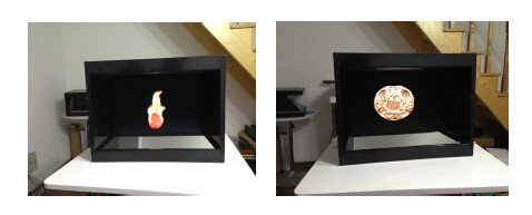 4 sides Holographic 3D display /holographic displaying system for jewelry/watch display
