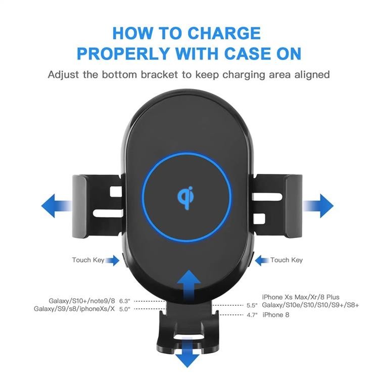 360 Rotation Qi Car Wireless Charger 15W magsafe vent mount For IPhone 13