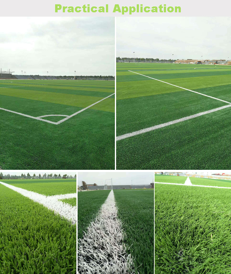 Sports Commercial Artificial Grass Soccer Field / Soccer Field Artificial Turf