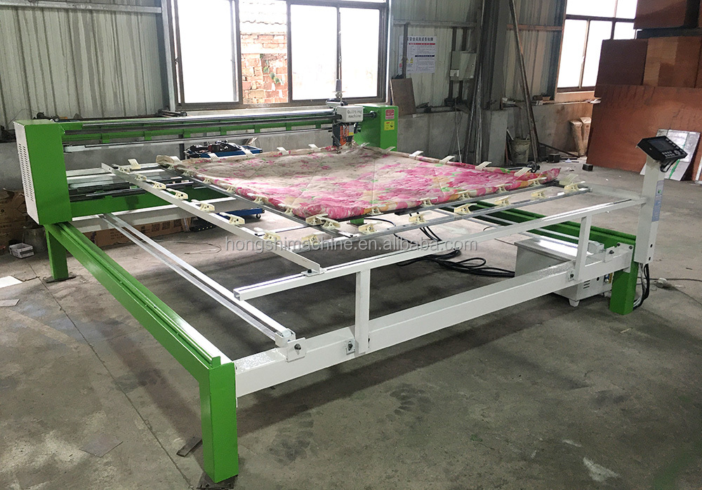 Moving head mattress automatic bed cover making machine home used cotton quilt textile shop use quilting machine
