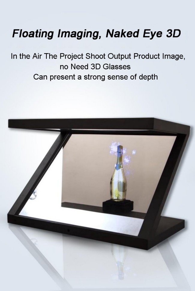 180-Degree Holographic Display Cabinet Manufacturer Museum-Grade Floating Projection Display Cabinet